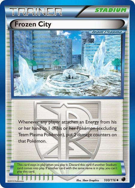 Frozen City (Team Plasma) - Plasma Freeze Pokémon trading card