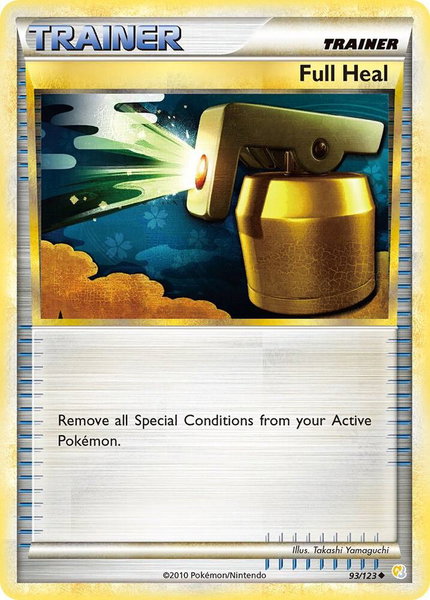 Full Heal trading card from HeartGold SoulSilver Full Heal - HeartGold SoulSilver Pokémon trading card