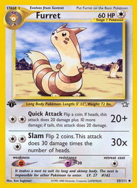 Furret - Neo Genesis (N1) #035/111 - Uncommon Pokémon Trading Card