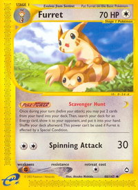 Furret - Aquapolis (AQ) #048/147 - Uncommon Pokémon Trading Card