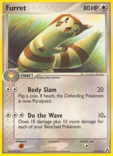 Furret - Legend Maker Pokémon trading card