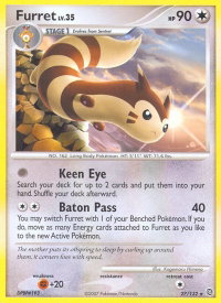 Furret - Secret Wonders (SW) #27/132 - Rare Pokémon Trading Card