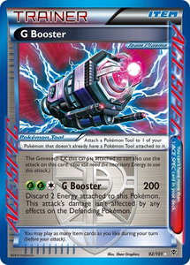 G Booster (Team Plasma) - Plasma Blast (PLB) #92/101 - Rare Ace Pokémon Trading Card