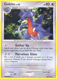 Gabite - Mysterious Treasures (MT) #48/123 - Uncommon Pokémon Trading Card