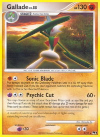 Gallade - POP Series 7 (POP) #002/017 - Rare Pokémon Trading Card