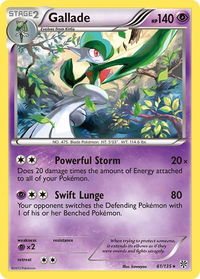 Gallade - Plasma Storm (PLS) #61/135 - Holo Rare Pokémon Trading Card