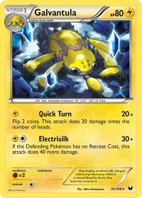Galvantula - Dark Explorers (DEX) #43/108 - Rare Pokémon Trading Card
