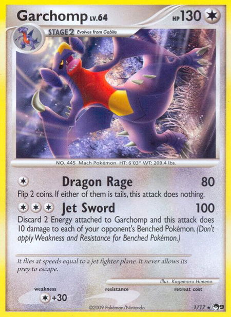 Garchomp trading card from POP Series 9 Garchomp - POP Series 9 Pokémon trading card