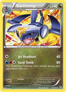 Garchomp (91) - Dragons Exalted (DRX) #91/124 - Rare Pokémon Trading Card