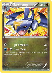 Garchomp (91) - Dragons Exalted (DRX) #91/124 - Rare Pokémon Trading Card