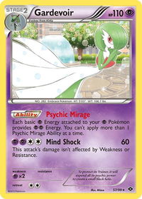 Gardevoir - Next Destinies (NXD) #57/99 - Holo Rare Pokémon Trading Card