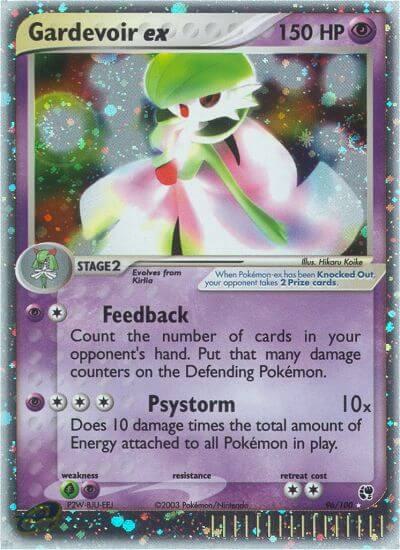 Gardevoir ex trading card from Sandstorm Gardevoir ex - Sandstorm Pokémon trading card