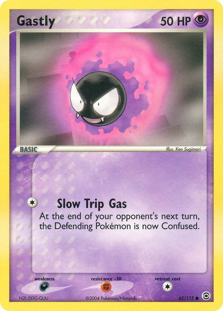 Gastly - FireRed & LeafGreen Pokémon trading card