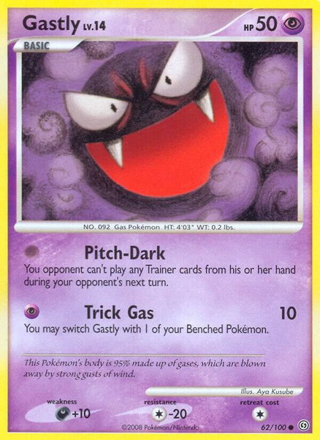 Gastly - Stormfront Pokémon trading card