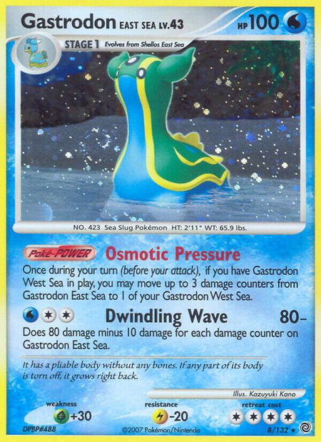Gastrodon East Sea - Secret Wonders Pokémon trading card