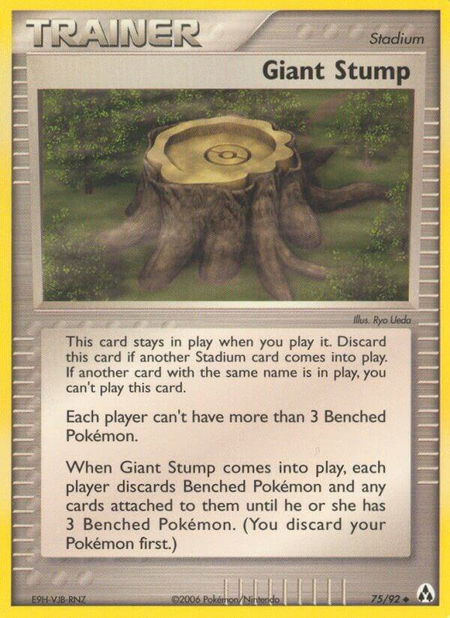 Giant Stump - Legend Maker Pokémon trading card