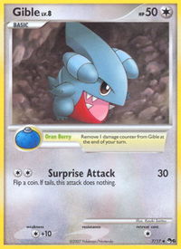 Gible - POP Series 6 (POP) #007/017 - Common Pokémon Trading Card