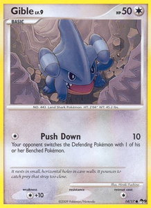 Gible - POP Series 9 (POP) #014/017 - Common Pokémon Trading Card