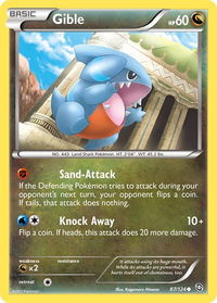 Gible (87) - Dragons Exalted (DRX) #87/124 - Common Pokémon Trading Card