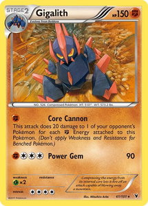 Gigalith - Noble Victories (NVI) #61/101 - Rare Pokémon Trading Card
