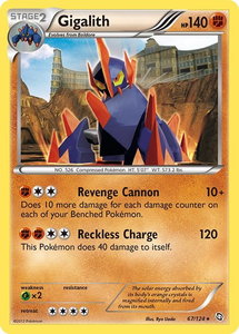 Gigalith - Dragons Exalted (DRX) #67/124 - Holo Rare Pokémon Trading Card