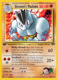 Giovanni's Machoke - Gym Challenge (G2) #042/132 - Uncommon Pokémon Trading Card
