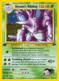 Giovanni's Nidoking - Gym Challenge (G2) #007/132 - Holo Rare Pokémon Trading Card