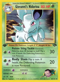 Giovanni's Nidorina - Gym Challenge (G2) #044/132 - Uncommon Pokémon Trading Card