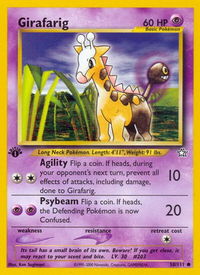Girafarig - Neo Genesis (N1) #058/111 - Common Pokémon Trading Card