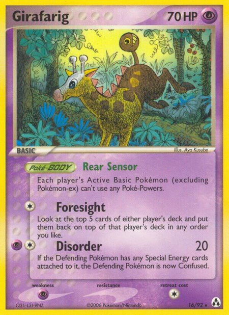 Girafarig - Legend Maker Pokémon trading card