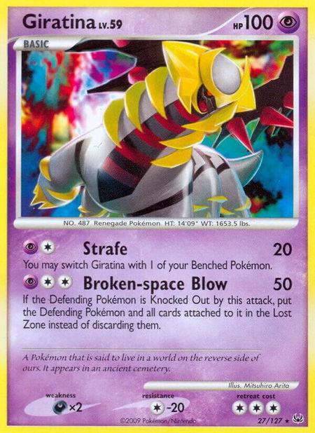 Giratina (27) - Platinum Pokémon trading card