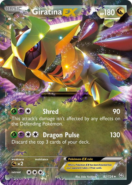 Giratina EX - Dragons Exalted Pokémon trading card