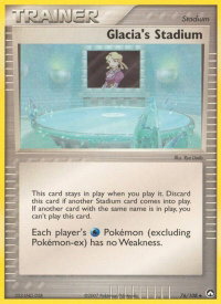 Glacia's Stadium - Power Keepers (PK) #76/108 - Uncommon Pokémon Trading Card