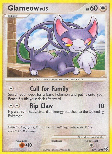 Glameow - Majestic Dawn Pokémon trading card