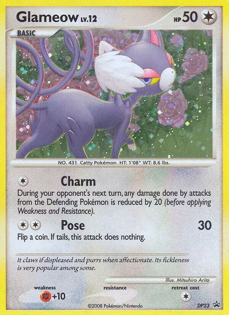 Glameow - DP23 - Diamond and Pearl Promos Pokémon trading card