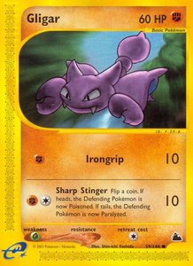 Gligar - Skyridge (SK) #059/144 - Common Pokémon Trading Card