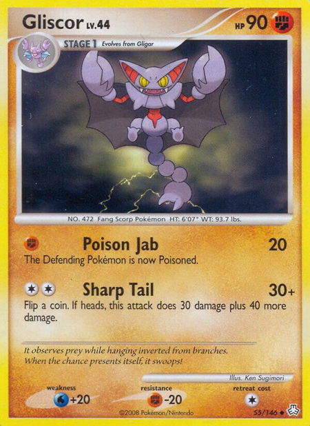 Gliscor (55) - Legends Awakened Pokémon trading card