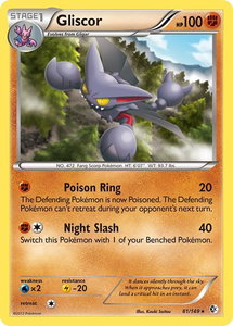 Gliscor - Boundaries Crossed (BCR) #81/149 - Holo Rare Pokémon Trading Card