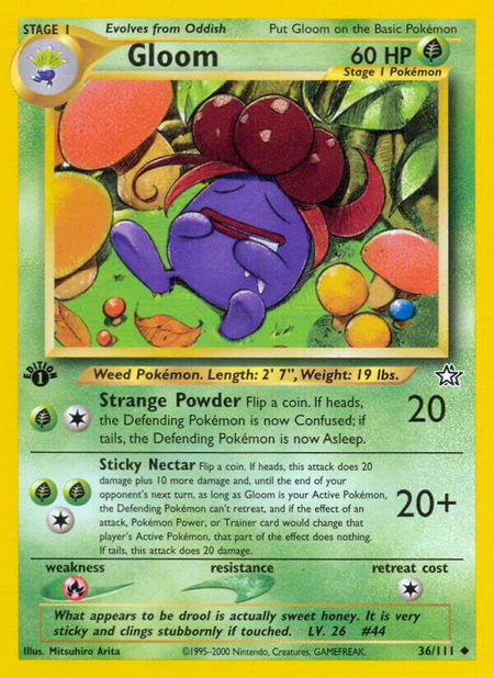 Gloom - Neo Genesis Pokémon trading card