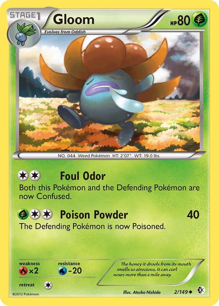 Gloom - Boundaries Crossed Pokémon trading card