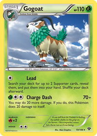 Gogoat - XY Base Set (XY) #19/146 - Holo Rare Pokémon Trading Card