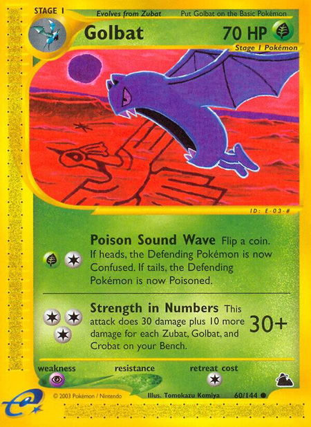 Golbat - Skyridge Pokémon trading card