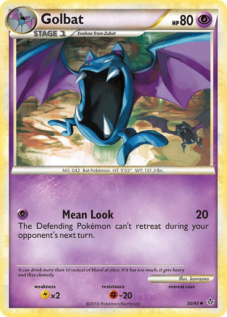 Golbat - Unleashed Pokémon trading card