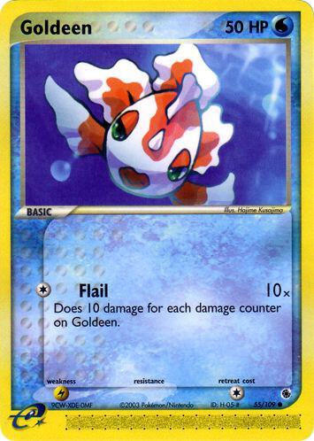 Goldeen - Ruby and Sapphire Pokémon trading card