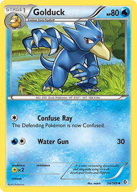 Golduck (34) - Boundaries Crossed (BCR) #34/149 - Uncommon Pokémon Trading Card