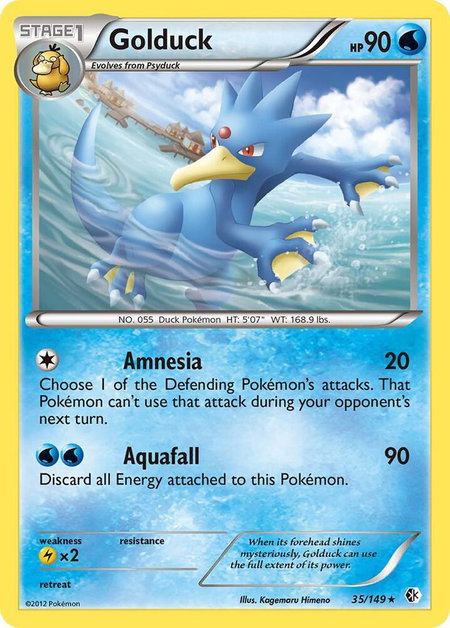 Golduck (35) - Boundaries Crossed Pokémon trading card