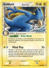 Golduck (Delta Species) trading card from Holon Phantoms Golduck (Delta Species) - Holon Phantoms Pokémon trading card