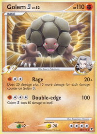 Golem E4 - Rising Rivals (RR) #23/111 - Rare Pokémon Trading Card