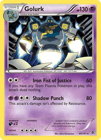 Golurk - Plasma Blast (PLB) #46/101 - Holo Rare Pokémon Trading Card