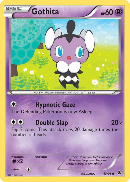 Gothita (43) - Emerging Powers Pokémon trading card
